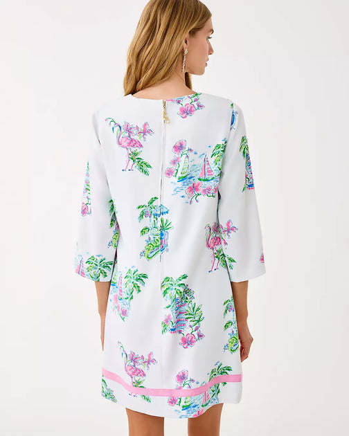Lilly Pulitzer Margaux 3/4 Sleeve Shift Dress Multi US 4 3
