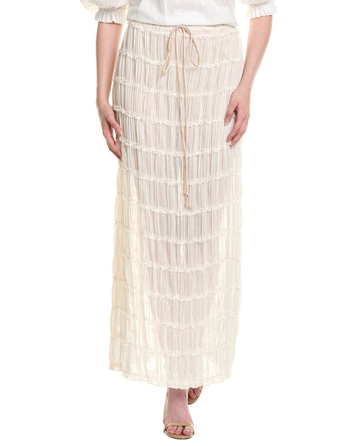 Estellina Maxi Skirt Beige Small 2