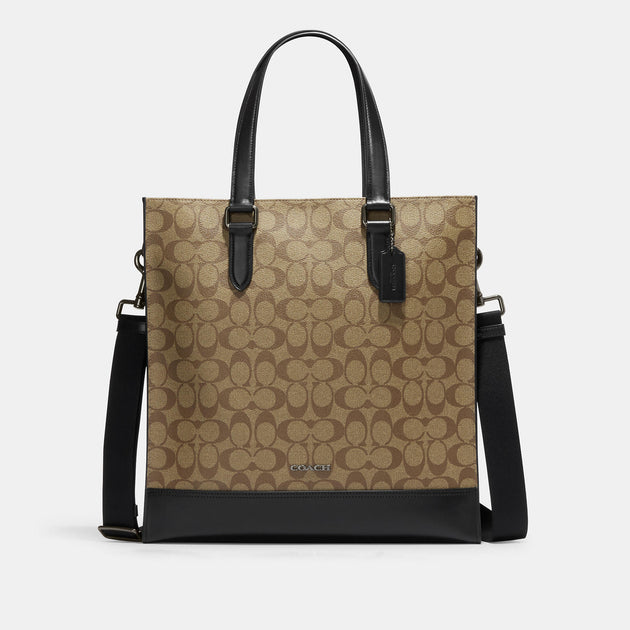 Coach Outlet Graham Structured Tote In Signature Canvas | ShopSimon
