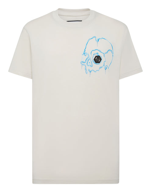 Philipp Plein Dripping Skull T-Shirt White Small 2