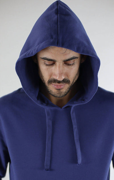 JACHS NEW YORK Soft Touch Varsity Hoodie Blue Large 3