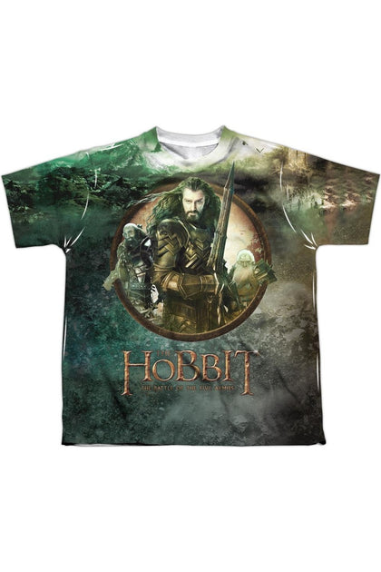 Gildan Hobbit Dwarves Vs Azog T-Shirt Vert XLarge 2