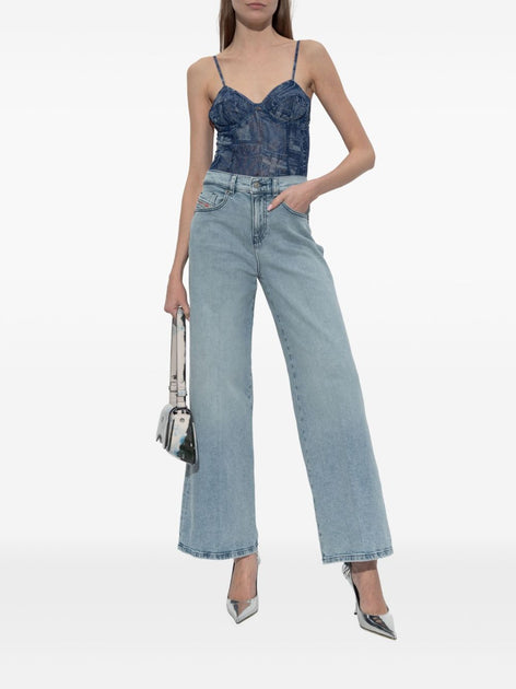 Diesel Wide-Leg Denim Jeans Blue 25 3