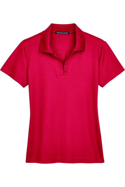 Devon & Jones CrownLux PerformancePlaited Polo Pink XSmall 2