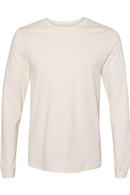 BELLA + CANVAS Unisex Jersey Long Sleeve Tee Beige Medium 2