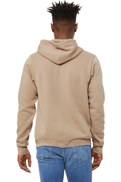 Bella + Canvas Unisex Pullover Polycotton Fleece Hooded Sweatshirt Brown XLarge 3