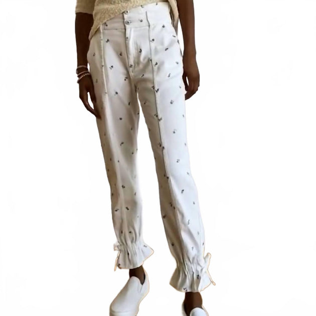SOMETHING NAVY Sylvia Denim Pants Beige US 4 2
