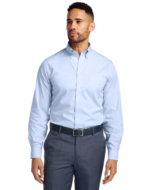Paul Fredrick Pinpoint Dress Shirt Blue US 15 34/35 5
