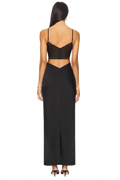 IRO Borra Lace Maxi Dress Black EU 36 4