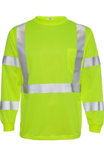Kishigo Class 3 Long Sleeve T-Shirt Green 4XLarge 2