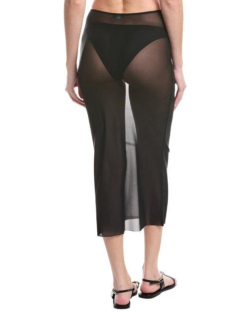 WeWoreWhat Mesh Midi Skirt Brown XS 3