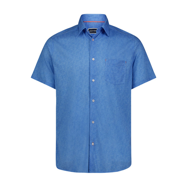 American Heritage Stretch Short Sleeve Shirt Blue Medium 2