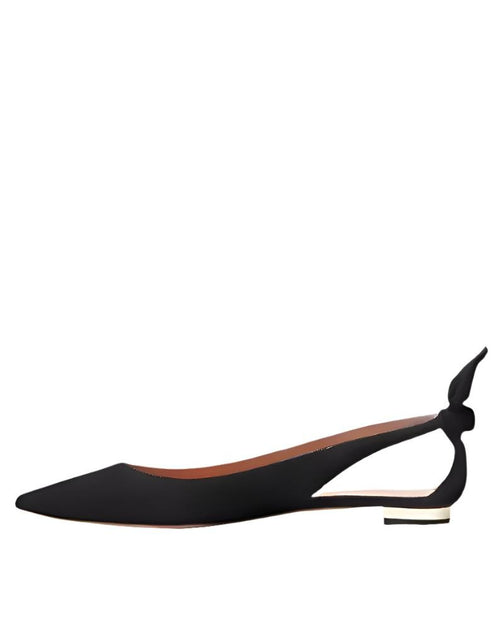 Aquazzura Bow Tie Ballet Flats Black EU 38.5 4