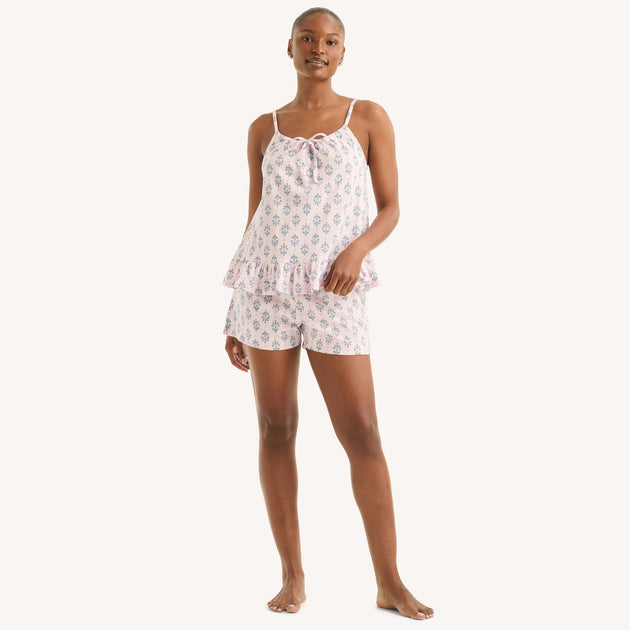 Nautica Pyjama-Set mit Boxershort Pink Small 2