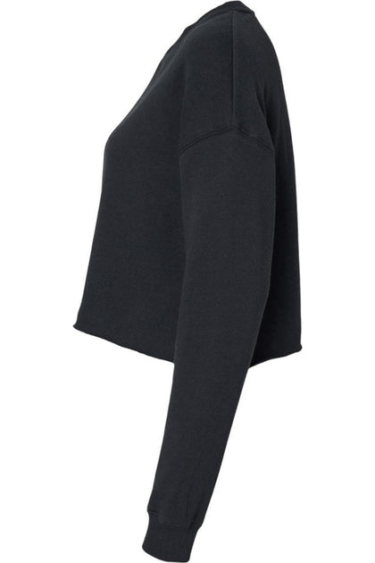 Independent Trading Co. Lightweight Cropped Crew Pullover Black XLarge 4