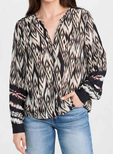 Velvet by Graham & Spencer Abrielle Bluse Multi Small 2