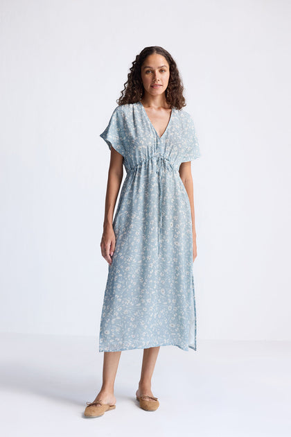 Reistor Gathered Maxi Dress Grey XXXLarge 2
