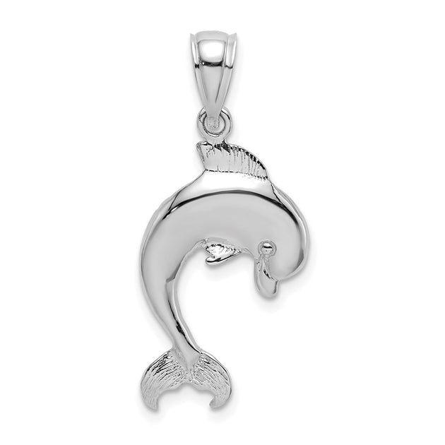 Diamond2Deal Jumping Dolphin Charm Gold 2