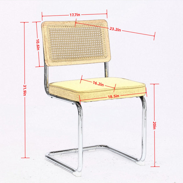 GOODSILO Cantilever Dining Chair Black 4