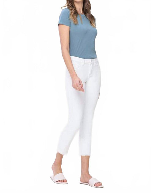 Flying Monkey Heller Mid Rise Straight Jeans White 26 4