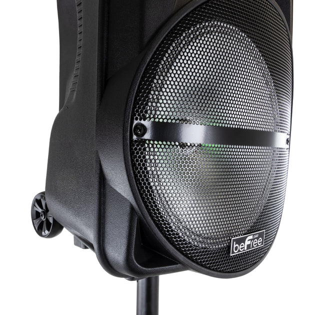 beFree Sound 12 Inch Portable PA Speaker Black 3