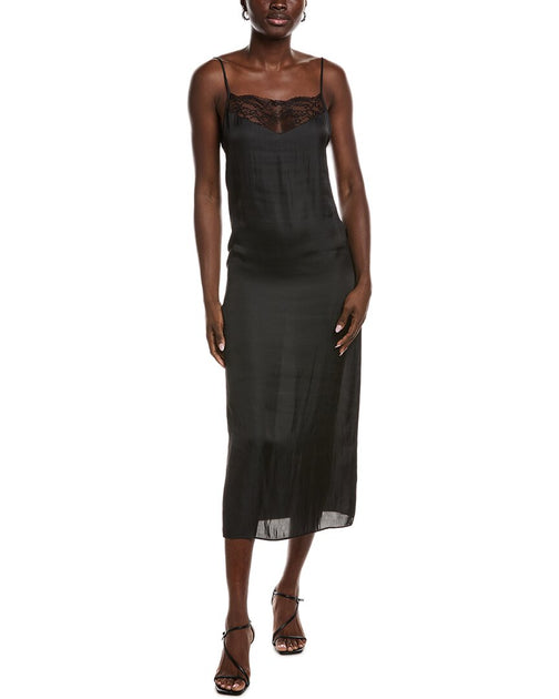 Robe à Bretelles Maje avec Col en Dentelle Noir EU 36 2