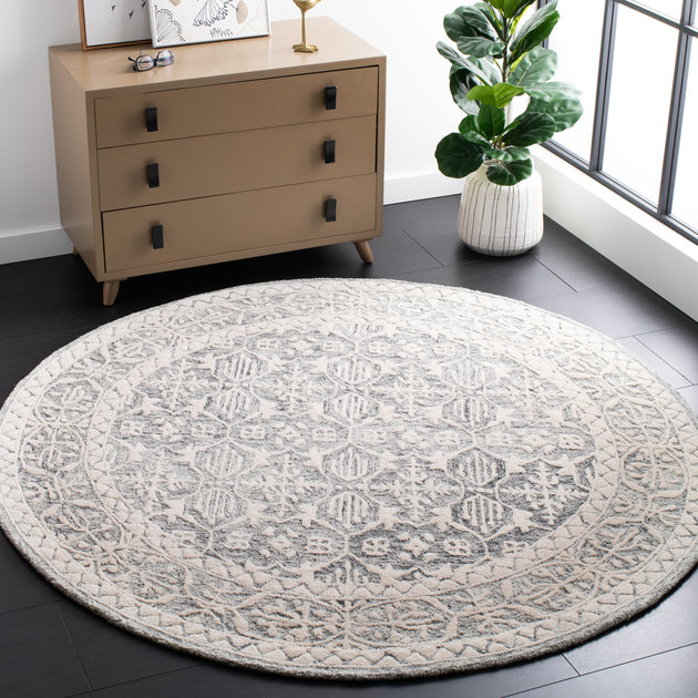 Safavieh Metro Handmade Area Rug Dark Grey Ivory 4