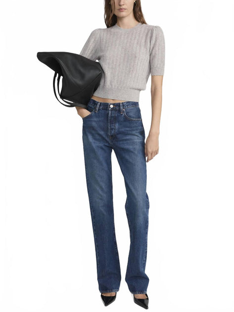 FRAME Vertical Straight Leg Jean Blue 30 2