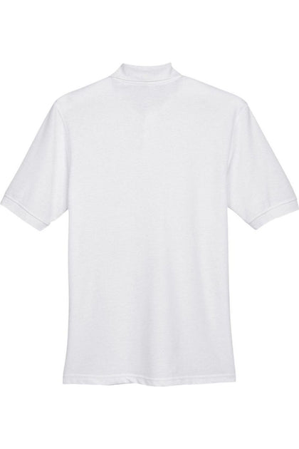 Harriton Easy Blend Polo White Medium 3