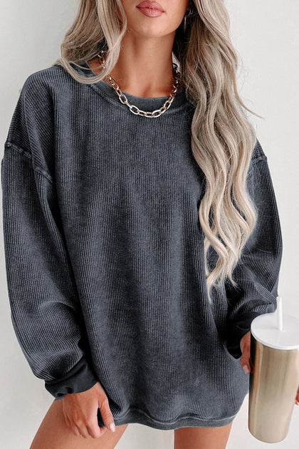 TRUEDAMES Pullover Sweatshirt Grey Small 2