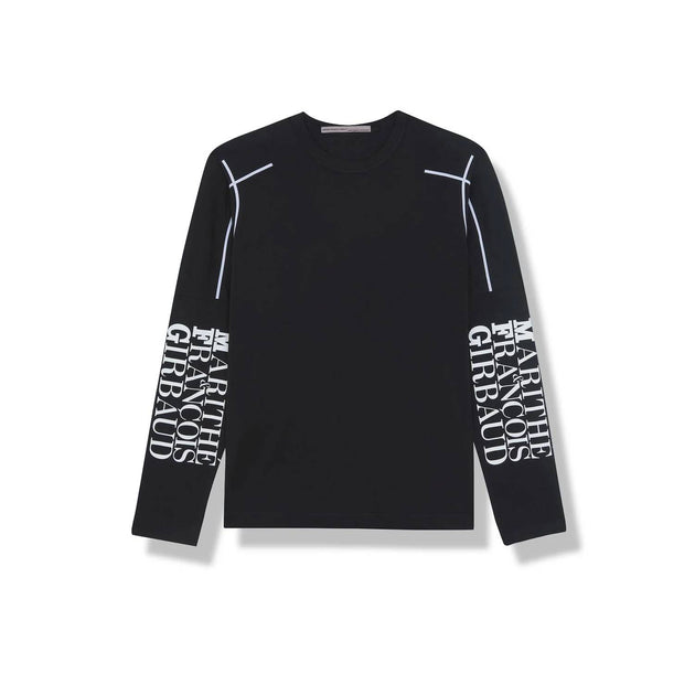 Marithé + François Girbaud Long Sleeve Shirt Black Medium 2