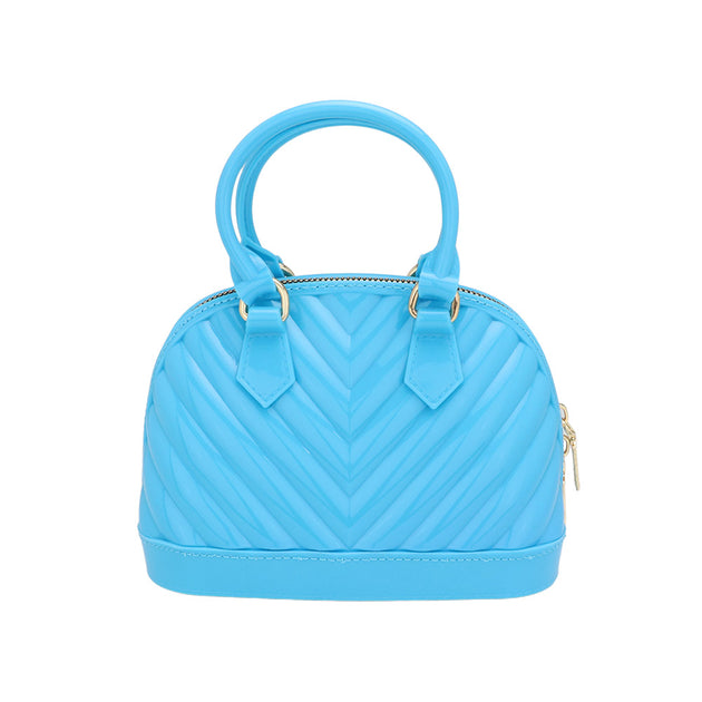 FASHNZFAB Mini Jelly Tote Bag Blue One Size 4