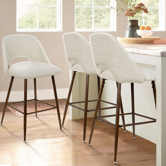 Maison Boucle Counter Height Stool Walnut 18 inch 5