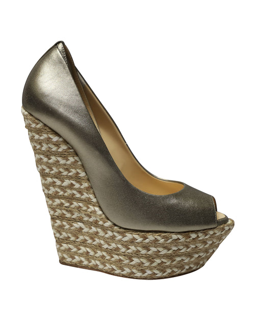 Giuseppe Zanotti Cumber 105 Wedge Gold 39.5 2