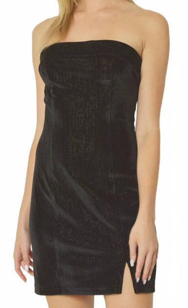 Entro Velvet Mini Dress Black Large 2