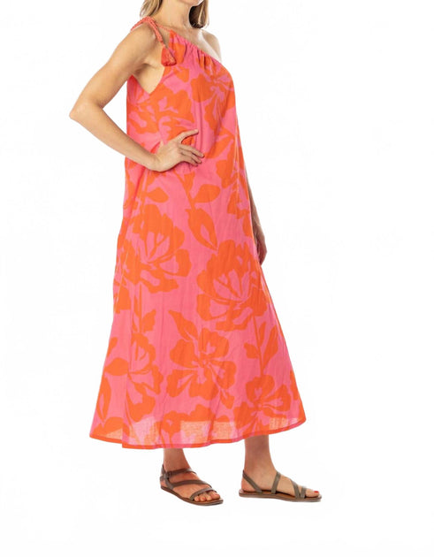 Bindu Lydia One Shoulder Maxi Dress Pink XSmall 3