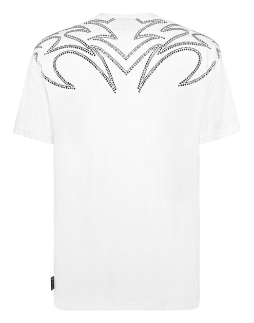 Philipp Plein Round Neck T-Shirt Texas Studs White XXL 4
