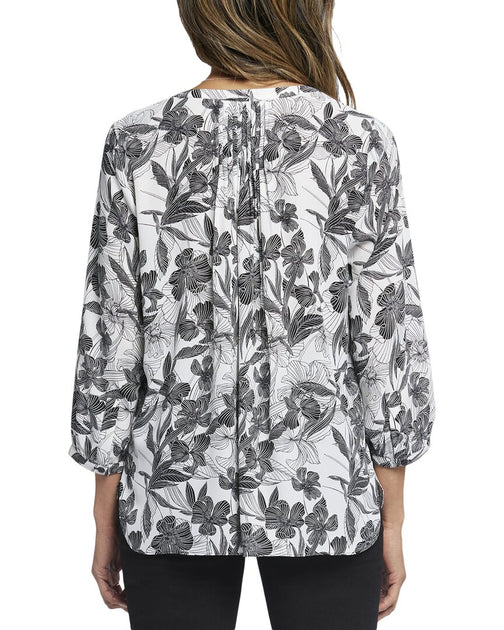 NYDJ Pintuck Blouse Grey XXS 3