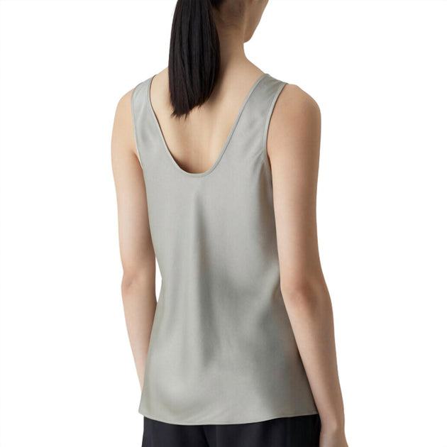 CLOSED Shiny Tank Women's Grey Veneer XSmall 3
