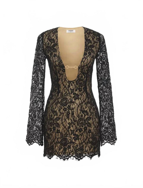 Rumored Fools Rush Mini Dress Black XSmall 3
