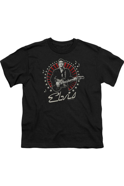 Gildan Elvis Presley Stars T-Shirt Black Small 2