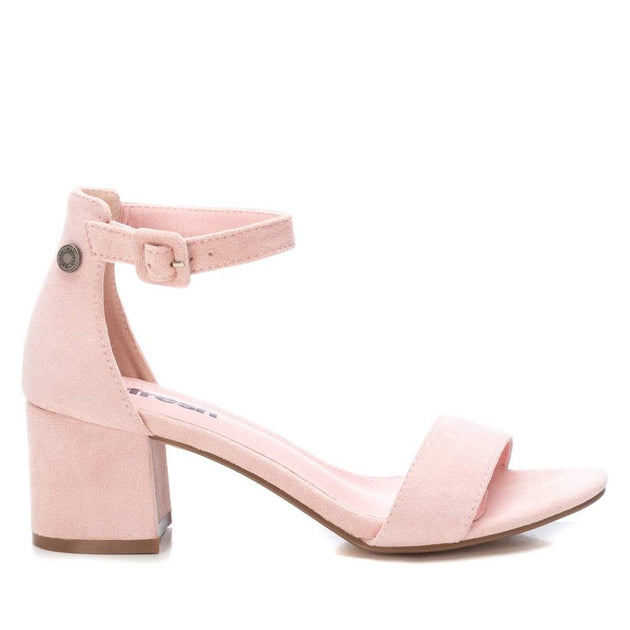 GO By XTI Block Heel Suede Sandals Pink US 9 2