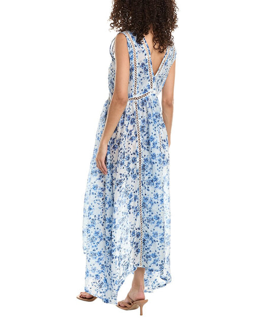 Tiare Hawaii Madeline Maxi Dress Blue S/M 3