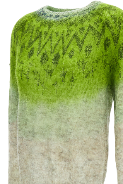 Rohka Gradient Wollmisch-Strickwaren Grün Medium 4