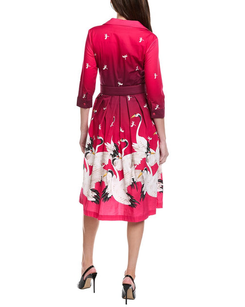 Samantha Sung Audrey 1 Shirtdress Pink US 4 3