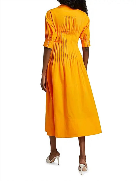 cinq a sept Monty Dress In Orange