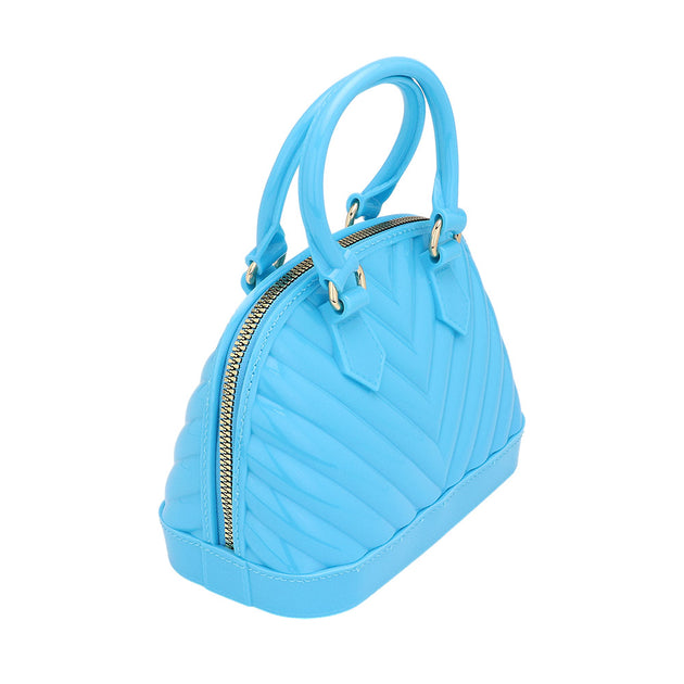 FASHNZFAB Mini Jelly Tote Bag Blue One Size 5