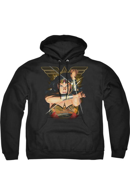 Gildan Justice League Deflection Hoodie Black Medium 2
