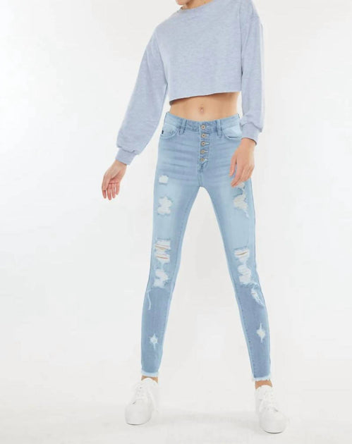 KanCan Lola High Rise Super Skinny Jeans Blue 30 2