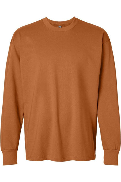 Next Level Heavyweight Long Sleeve T-Shirt Brown XXL 2